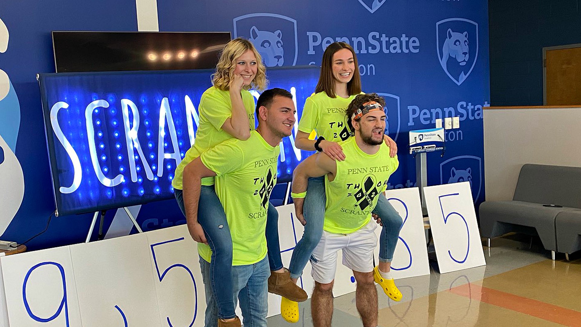 Starting Friday night, hundreds of Penn State students will get on their feet and stay there for 46 hours to fight childhood cancer.