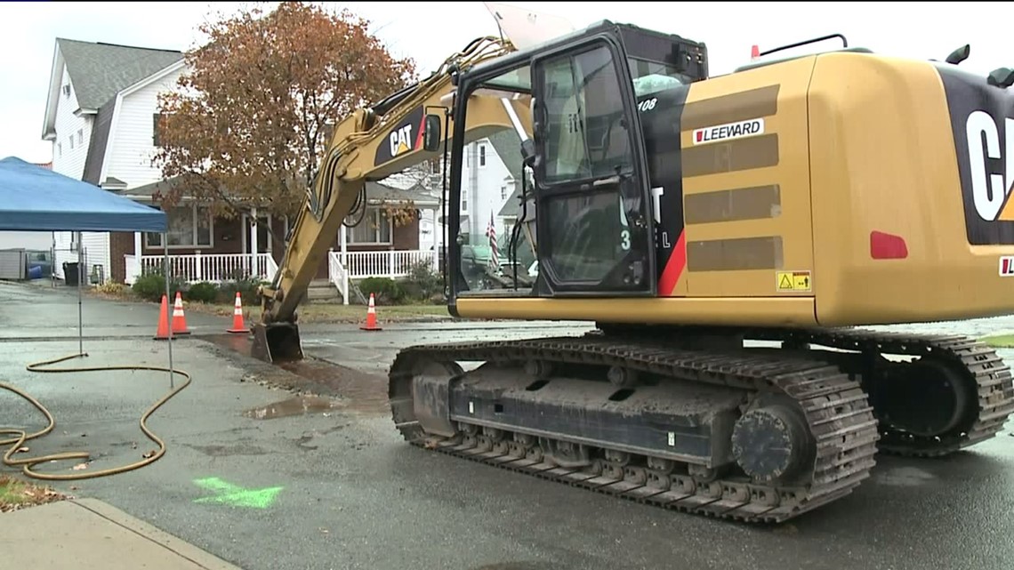 Water Main Break in Scranton