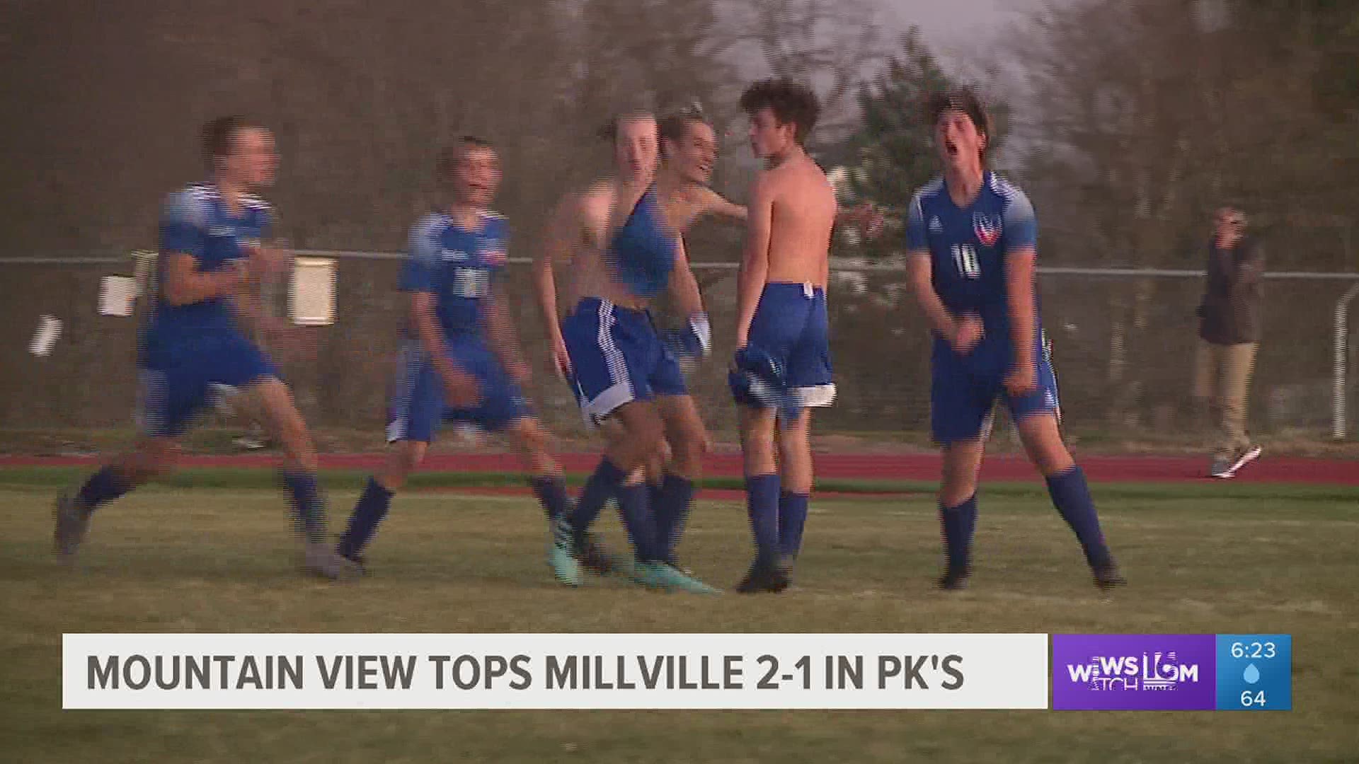 Mountain View edges Millville in Boys 'A' on PK