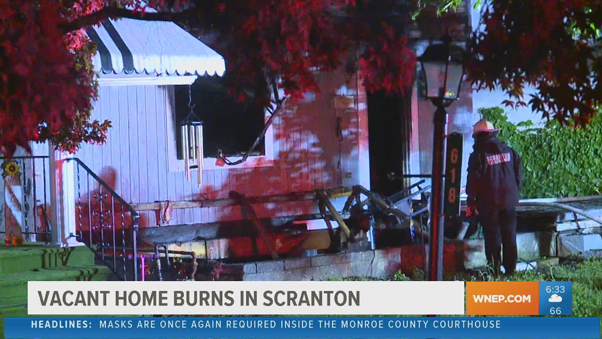 Suspicious fire burns vacant house in Scranton | wnep.com
