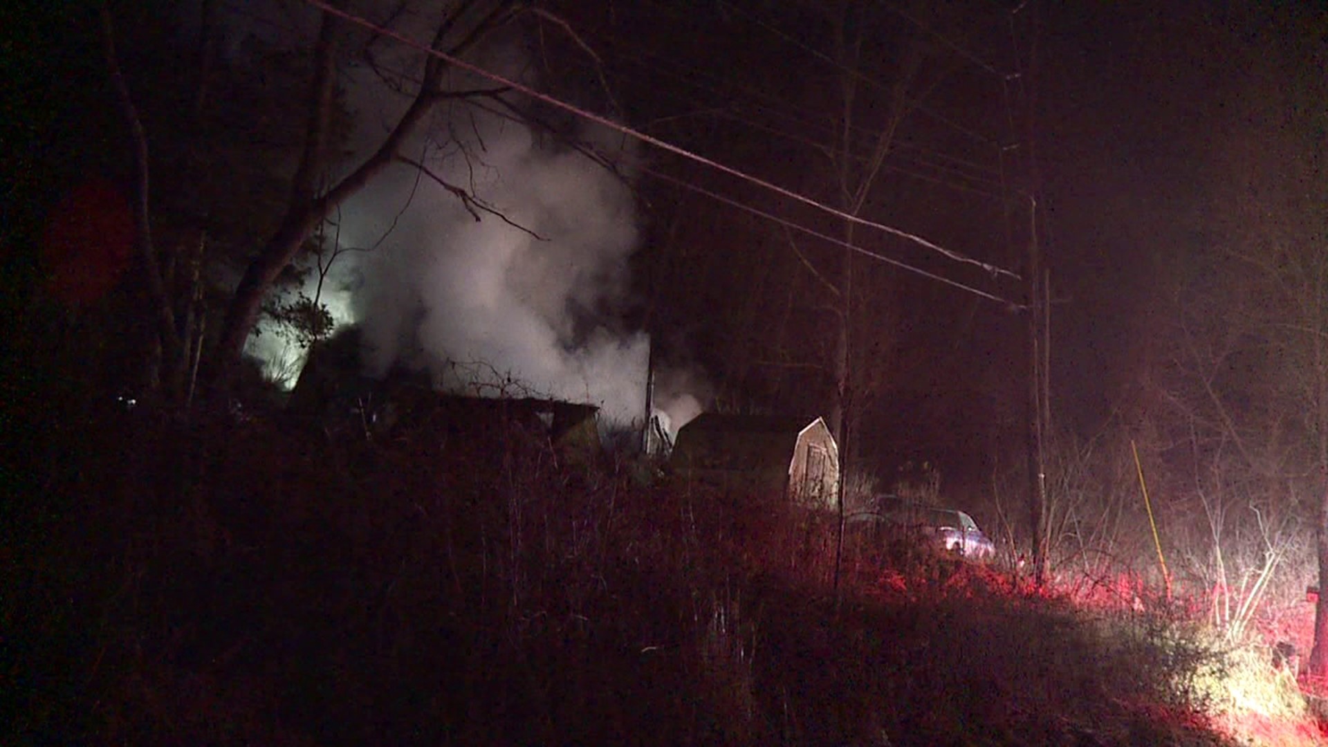 Flames broke out around 4 a.m. Sunday morning at a home along Billings Mill Road in the township.