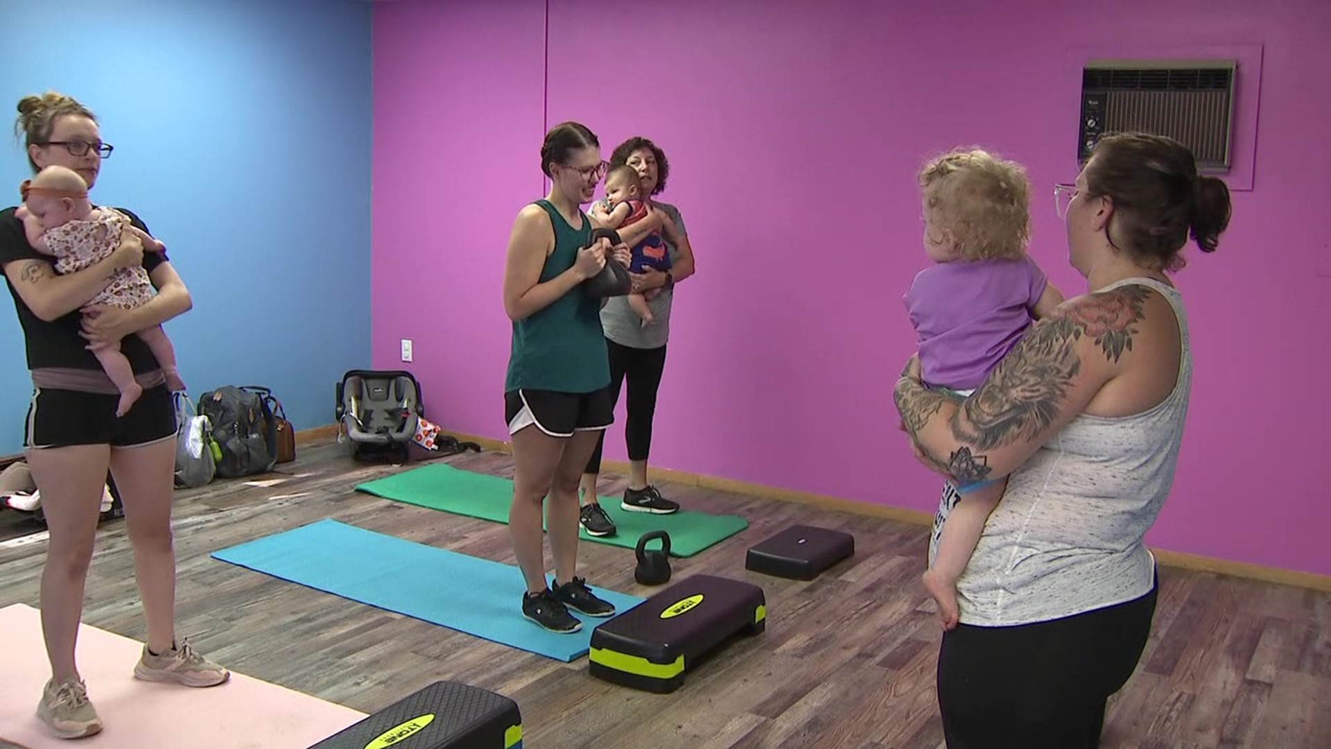 Gidi Fitness hosts classes five days a week, and mothers say they love to go there because it's a safe place for them.