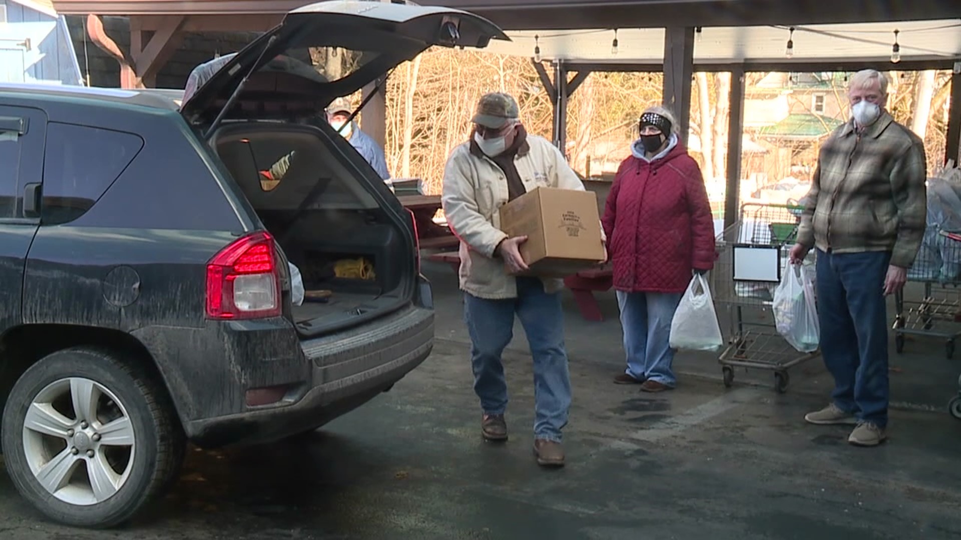 Every month, American Legion Post 36 in Jersey Shore passes out food to veterans.