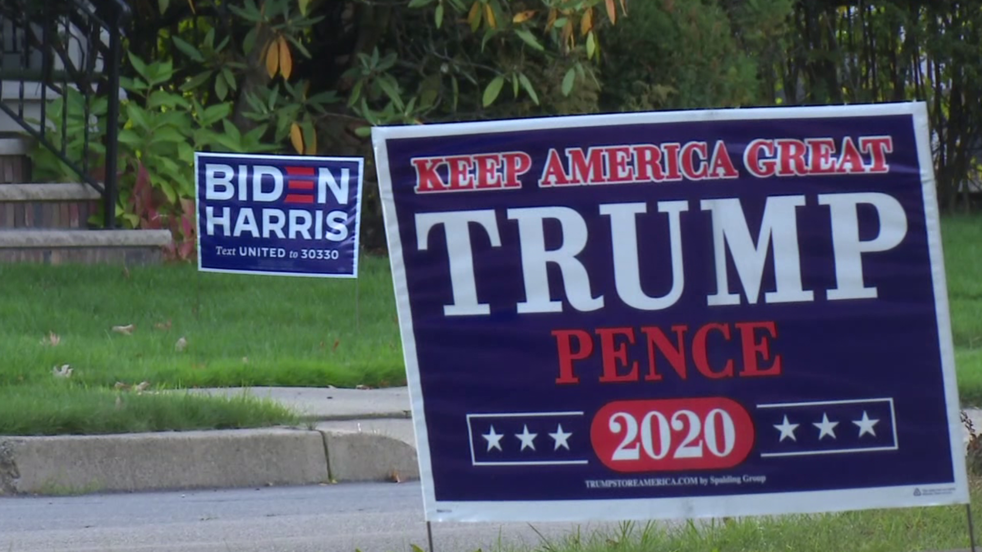 With election day less than a month away, political signs supporting President Trump or Joe Biden have filled many yards in many communities.