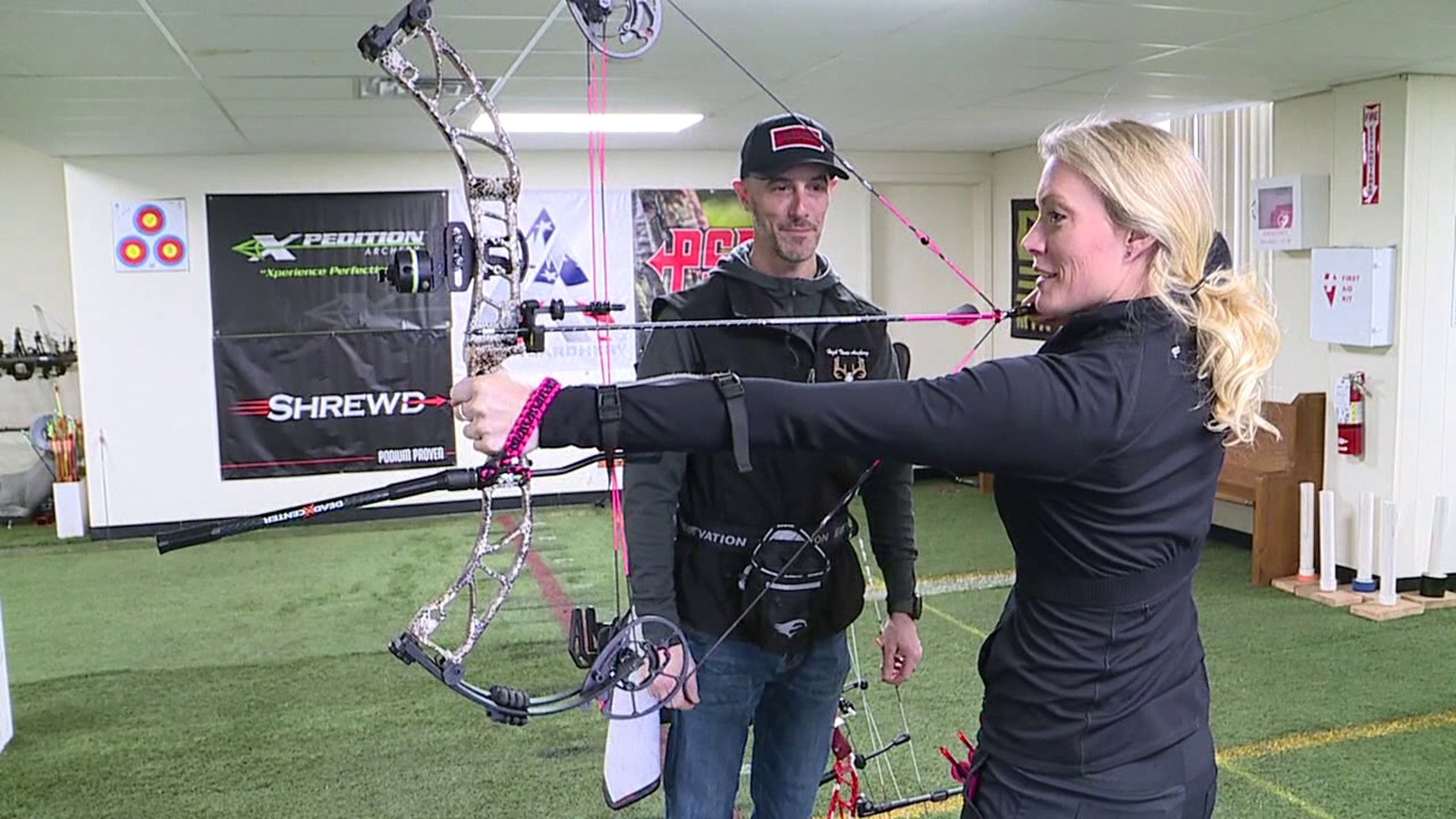 Newswatch 16's Chelsea Strub sees what it's like to take archery lessons at a range in Lackawanna County.