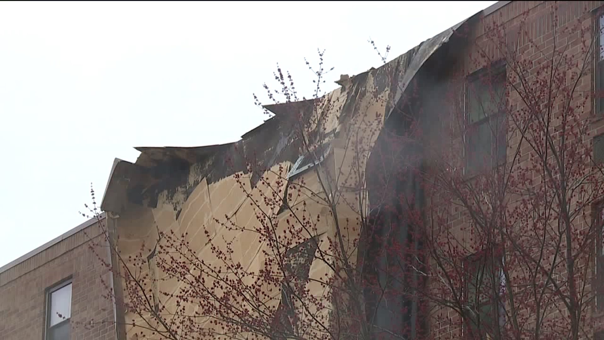 Wind Rips Roof Off of Senior Living Apartments