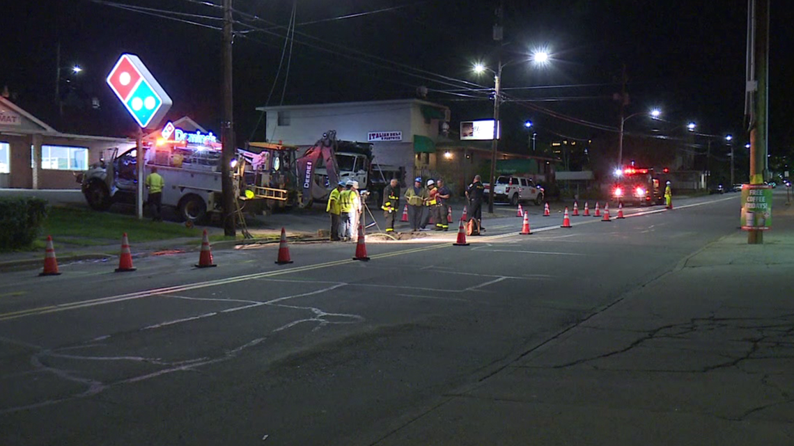 Water main and gas line break in Scranton - Vimarsana News