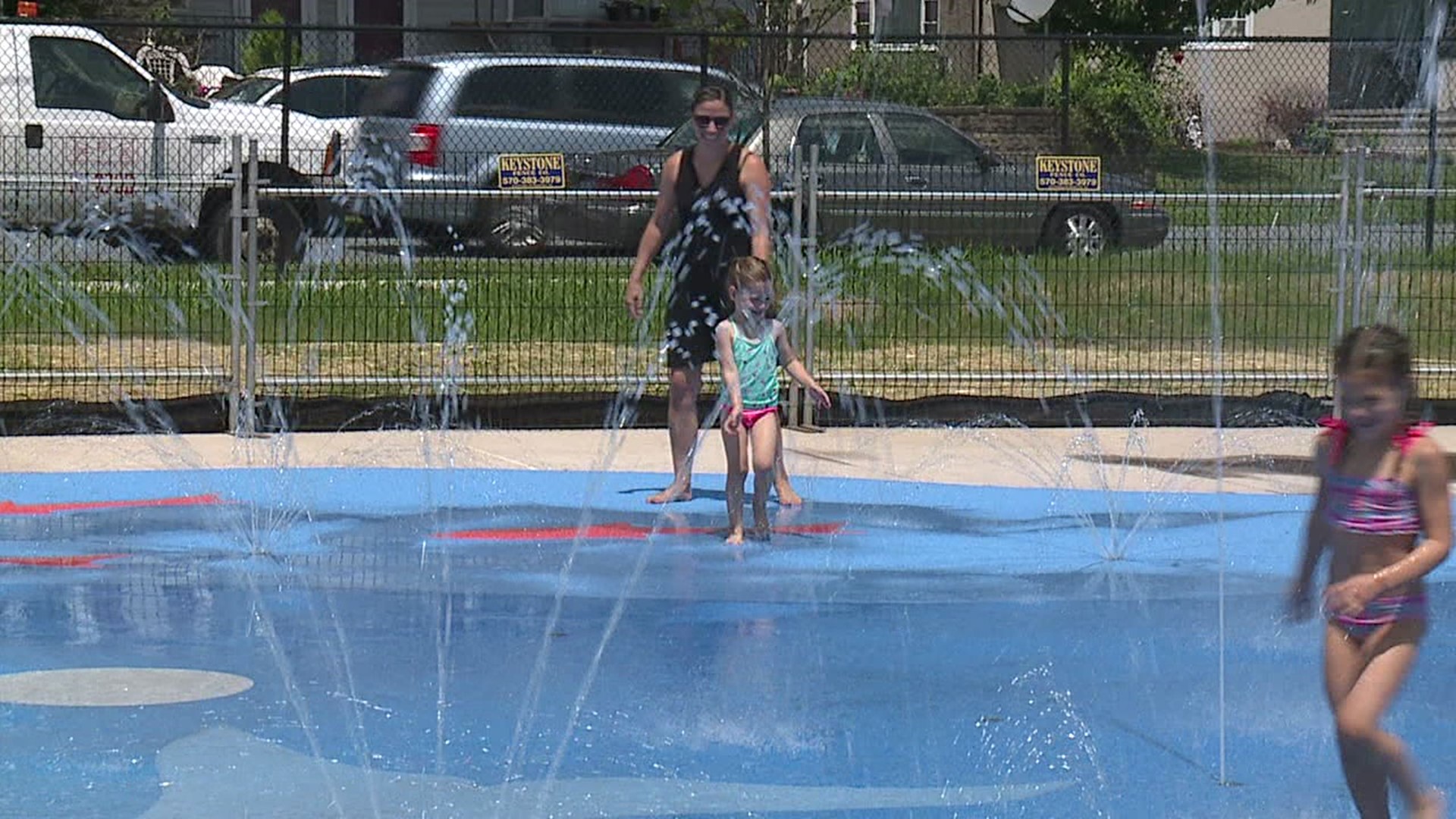 Kids, both young and old, couldn't wait to make a splash at the Novembrino Complex in West Side.