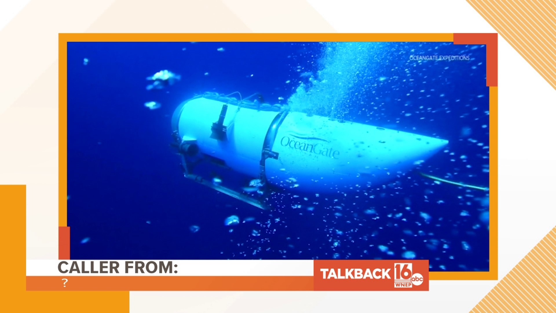 Callers are commenting on the tragic loss of life in the Titan submersible implosion.