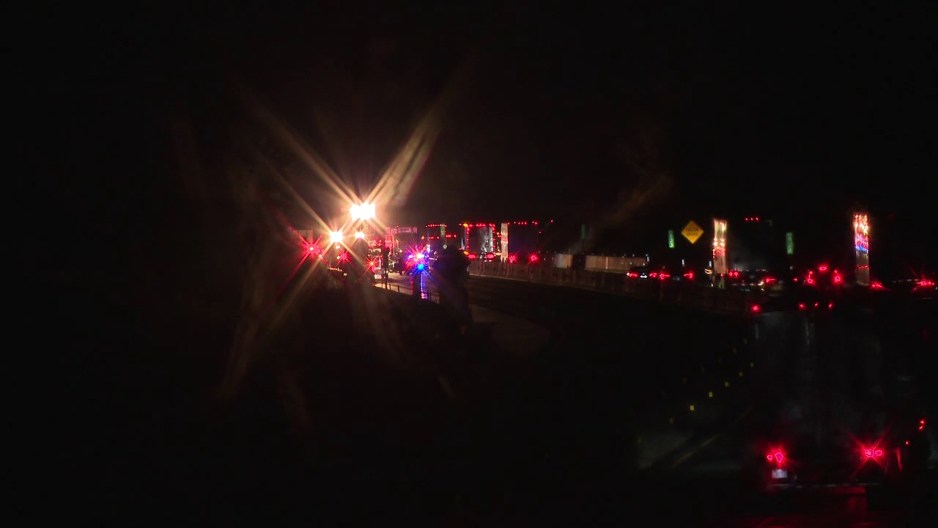 The crash happened shortly before 9 p.m. along I-476 North in Penn Forest Township near Jim Thorpe.