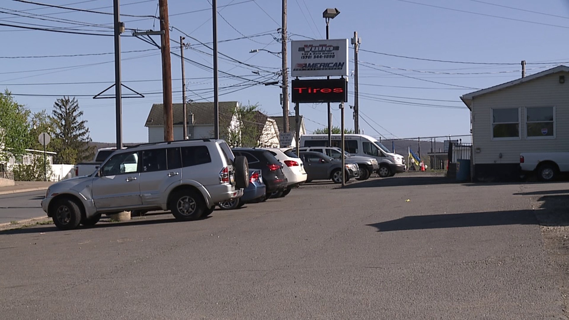 Police say Carlos Santiago hid on a steep embankment near Vullo Motors before being rescued by Scranton firefighters.