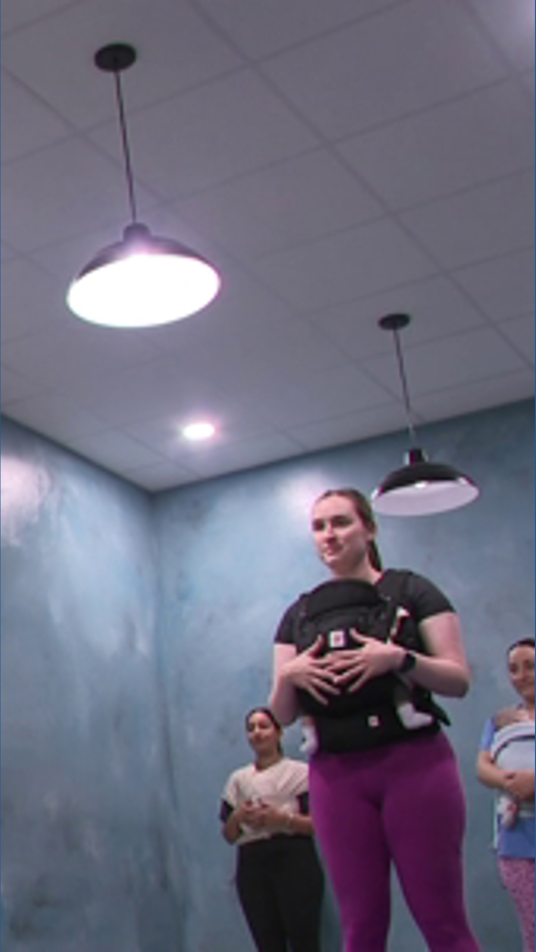 Weather Forcase Exercise Core and carry class gives a new take on Pilates, having moms exercise ...