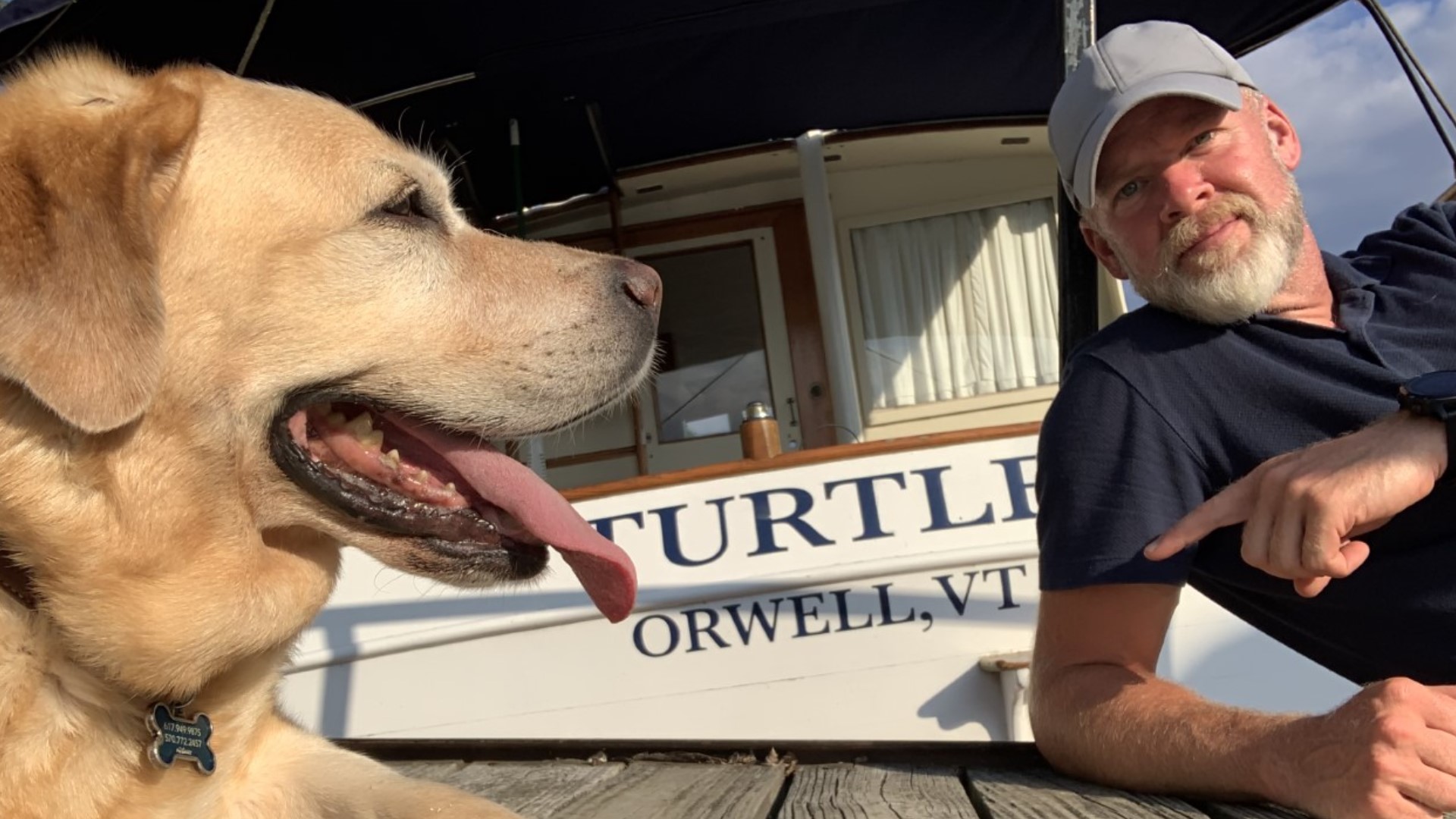 Man & his dog take boating adventure to help nephew fight cancer 