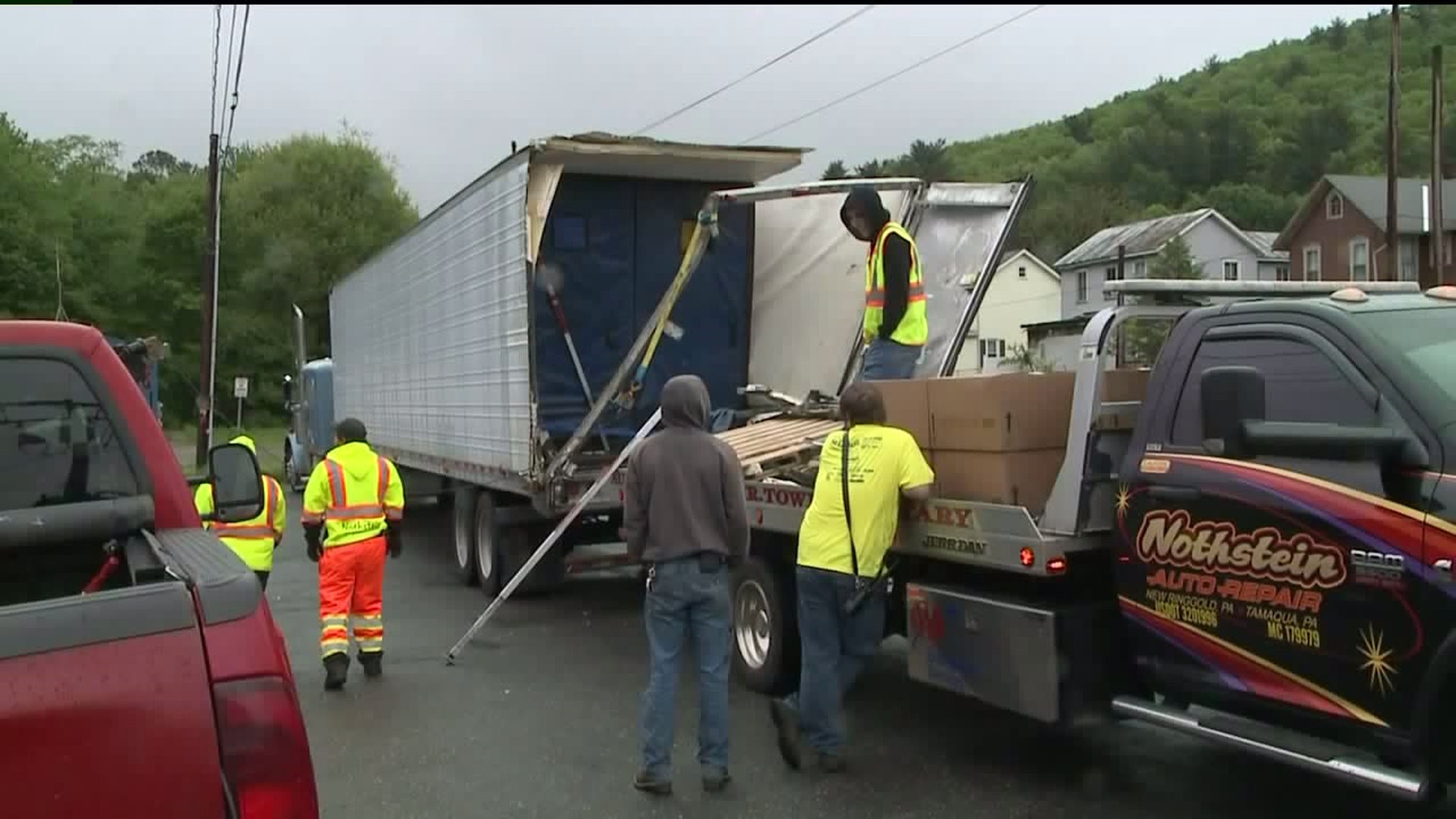 Truck, Train Collide in Schuylkill County
