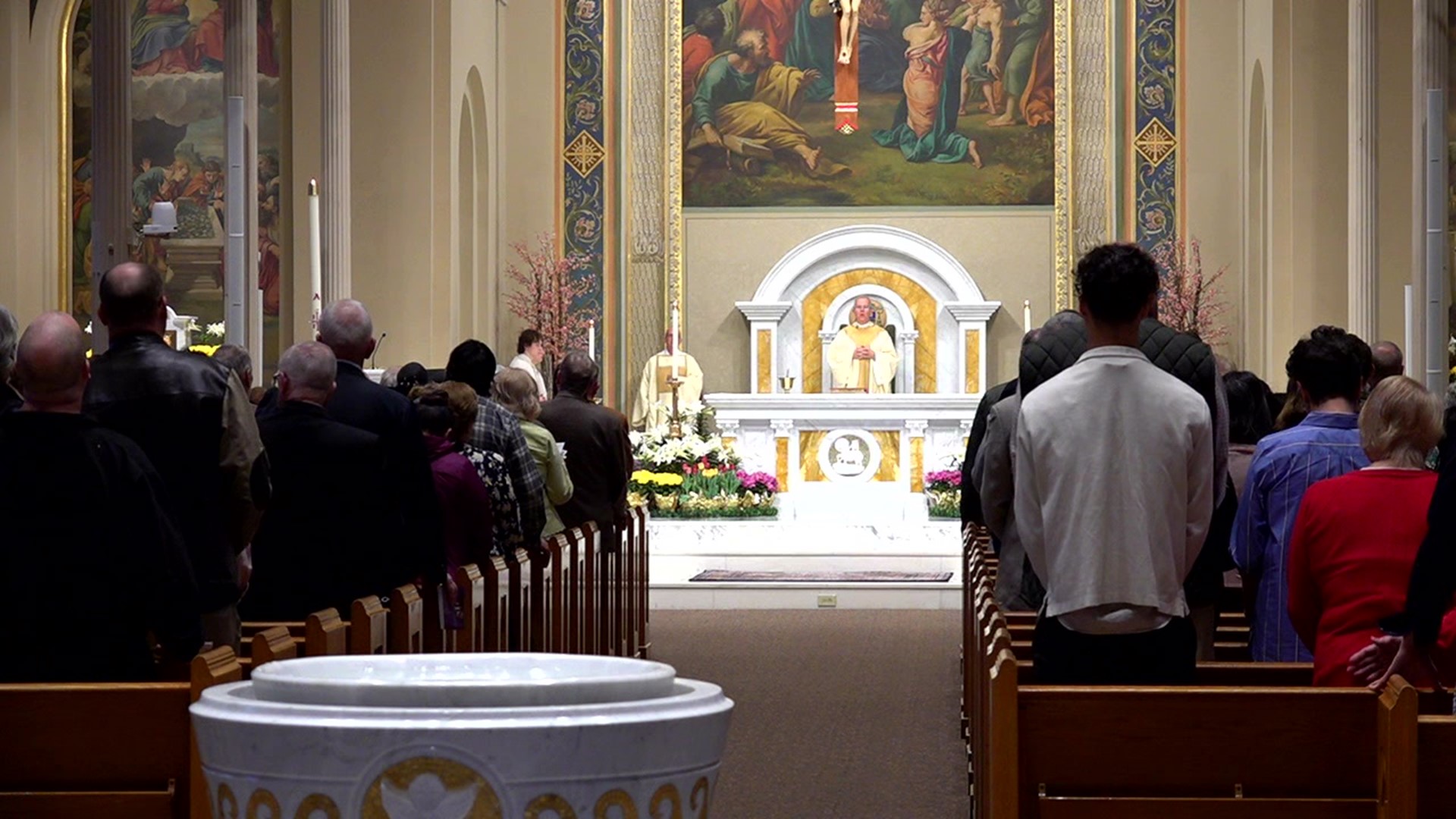 Every pew was filled to see the service led by the current Bishop for the Diocese of Scranton.