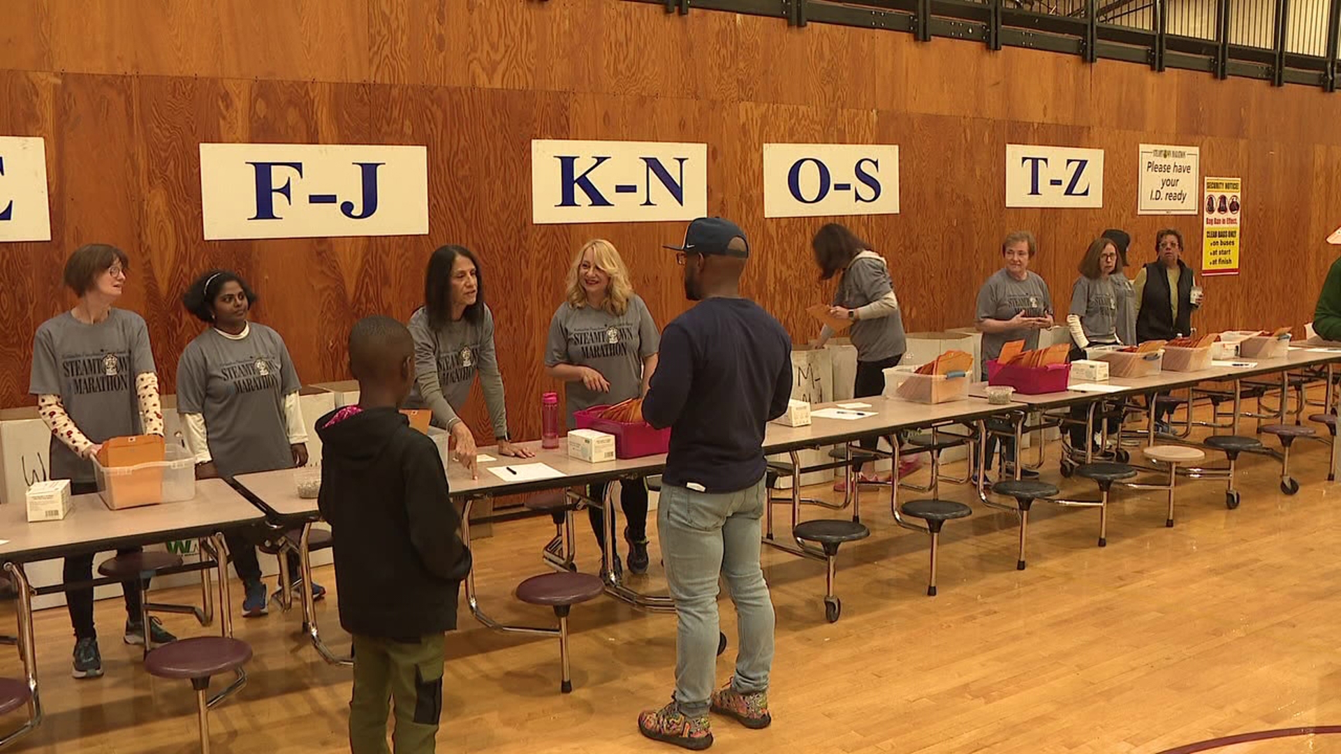 Hundreds of runners stopped by the Steamtown Race Expo at Scranton High School on Saturday in preparation for the annual marathon.