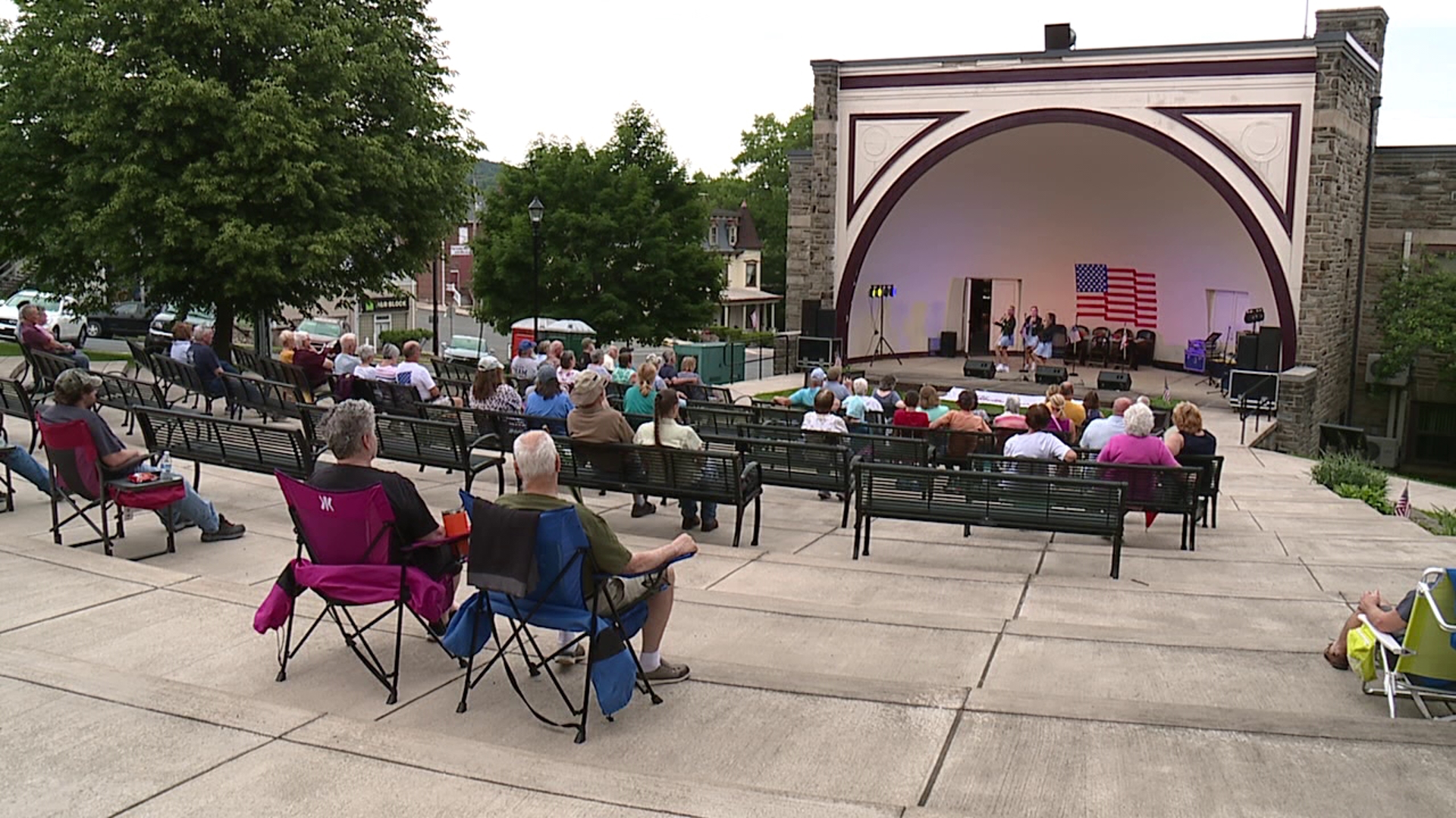 Saturday marked the start of the Music in the Park concert series at Lehighton Park's Amphitheater.