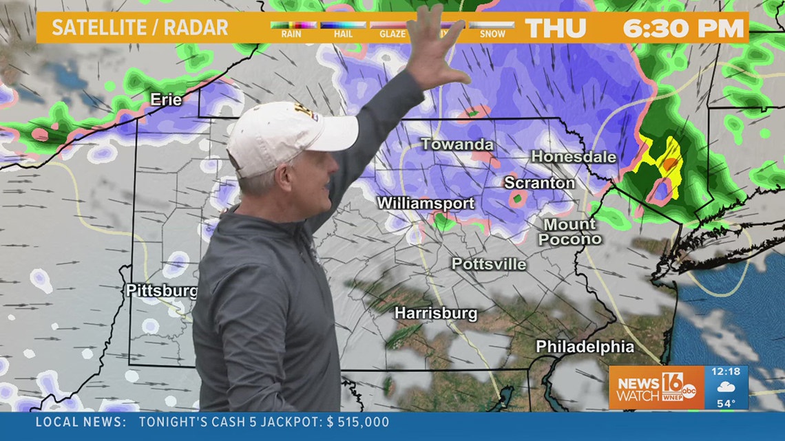 The latest snow timing and totals for Thursday into Friday ...