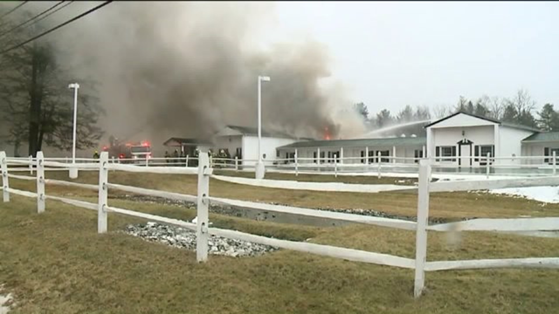 Fire at the Blakeslee Inn & Restaurant