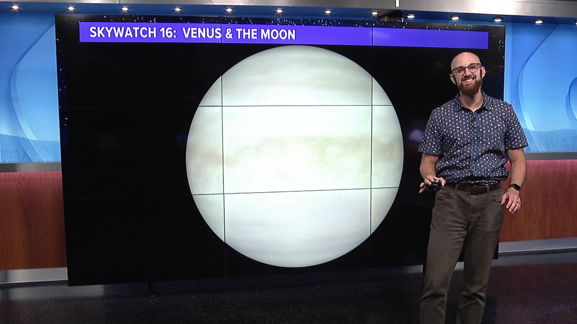 A bright planet will dazzle Skywatchers all week long. Meteorologist John Hickey shows us why we should be looking west in this week's Skywatch 16.
