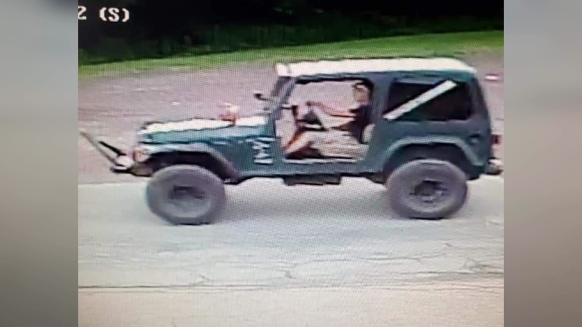 Surveillance pictures from Sunday show four different vehicles on the fields in Bear Creek Township.