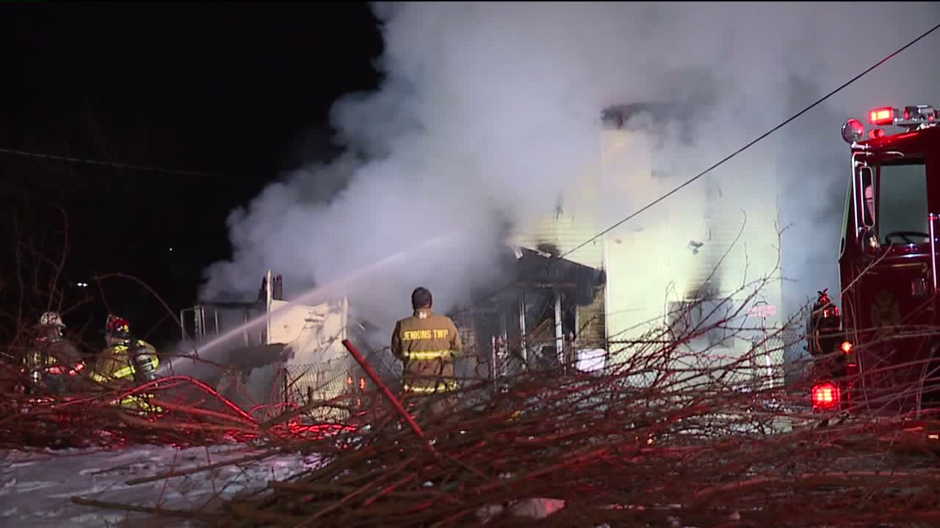 Flames Scorch Vacant House in Pittston