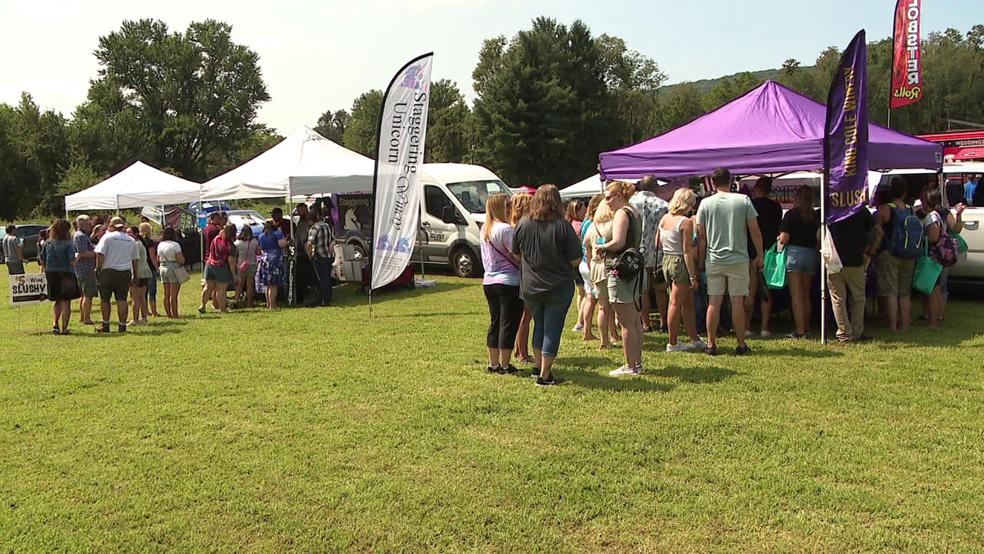 The event featured wine, live music, food trucks, and more than a dozen local vendors.