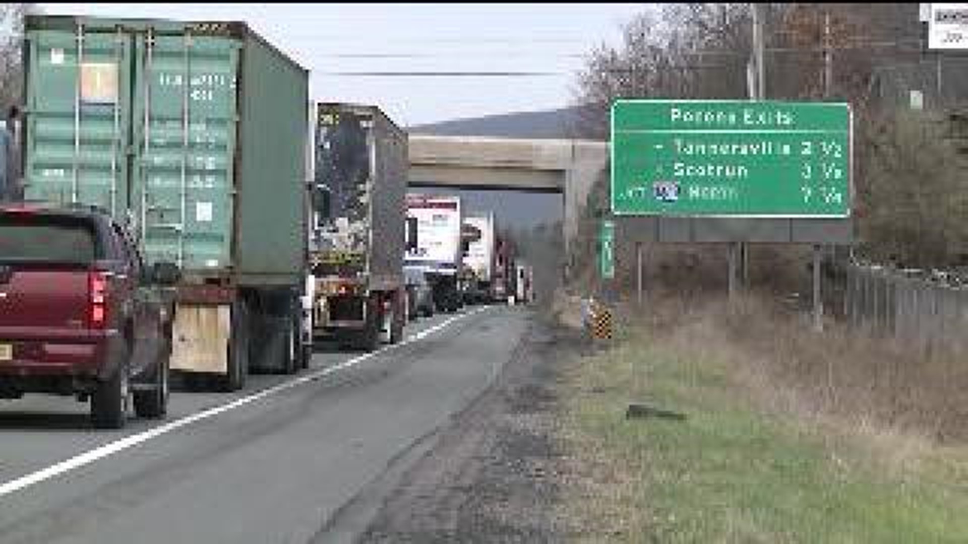 Pocono Drivers Fight Traffic on I-80