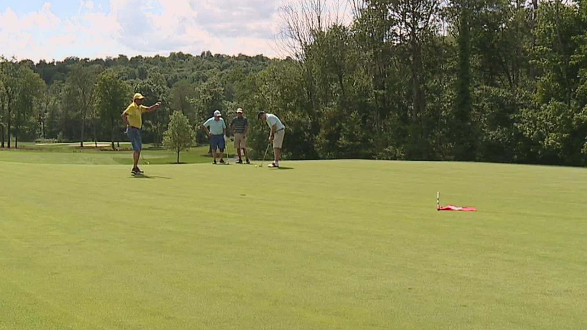 Golfing, charity, and an old friend – that's what played out at a country club in Lackawanna County on Monday.