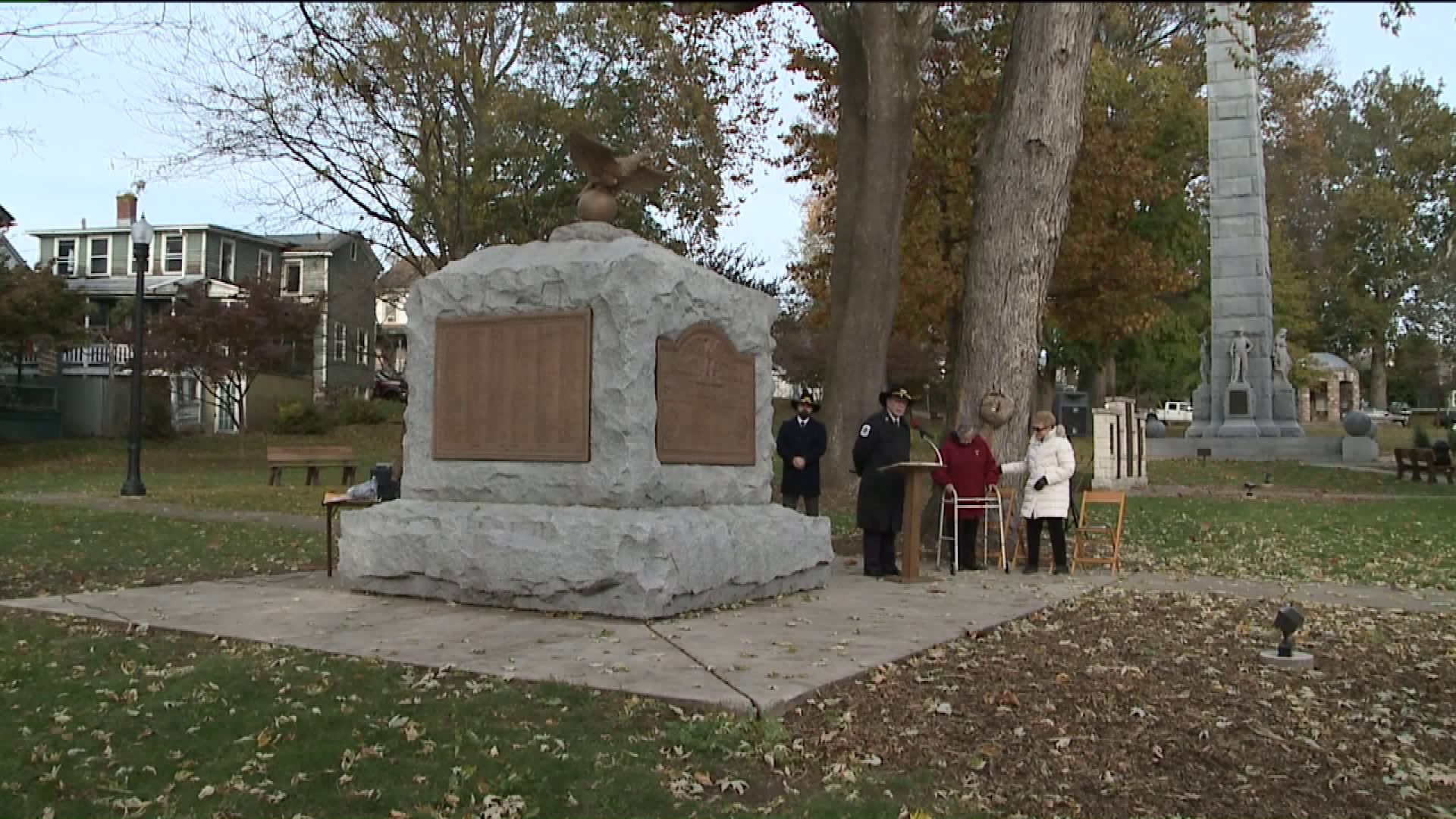 Rededication Ceremony for WWI Monument in Danville