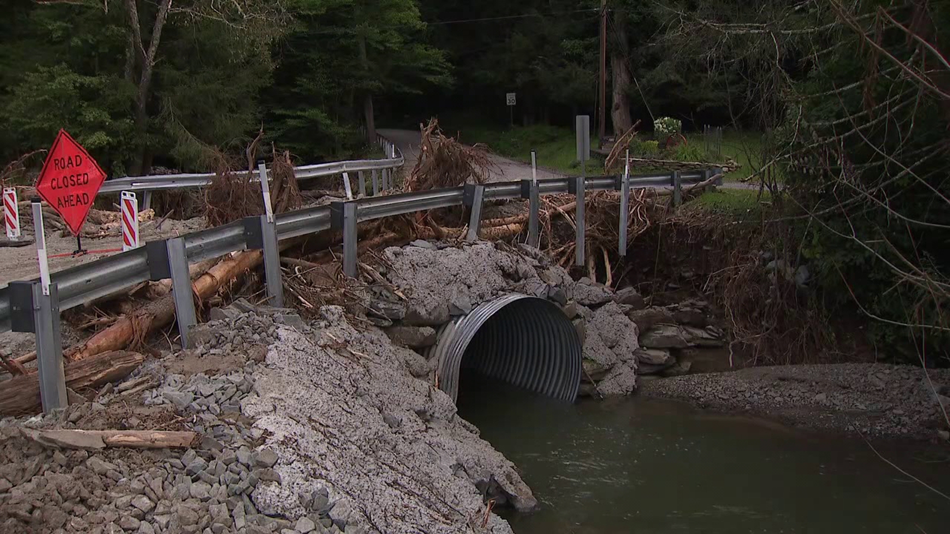 Newswatch 16's Emily Kress takes us to several communities in Susquehanna County where bridges and roads were washed away by flood waters.