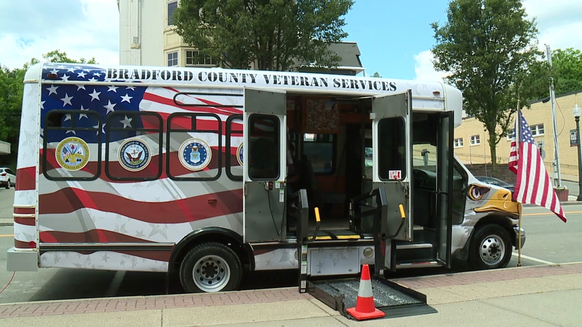 Bradford County has refurbished their old bookmobile into a veteran's resource center.