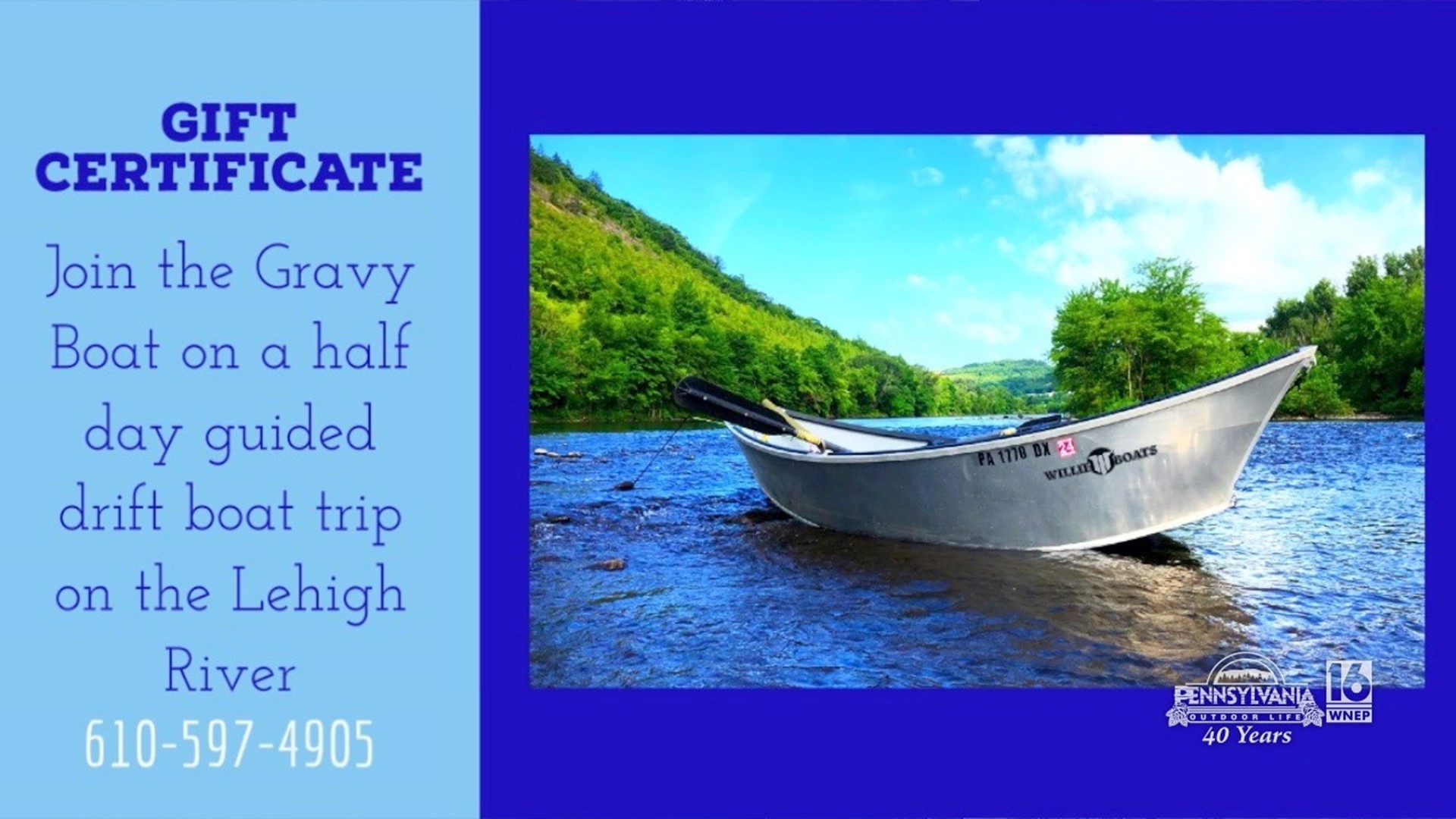 A scenic fishing trip down the Lehigh River.