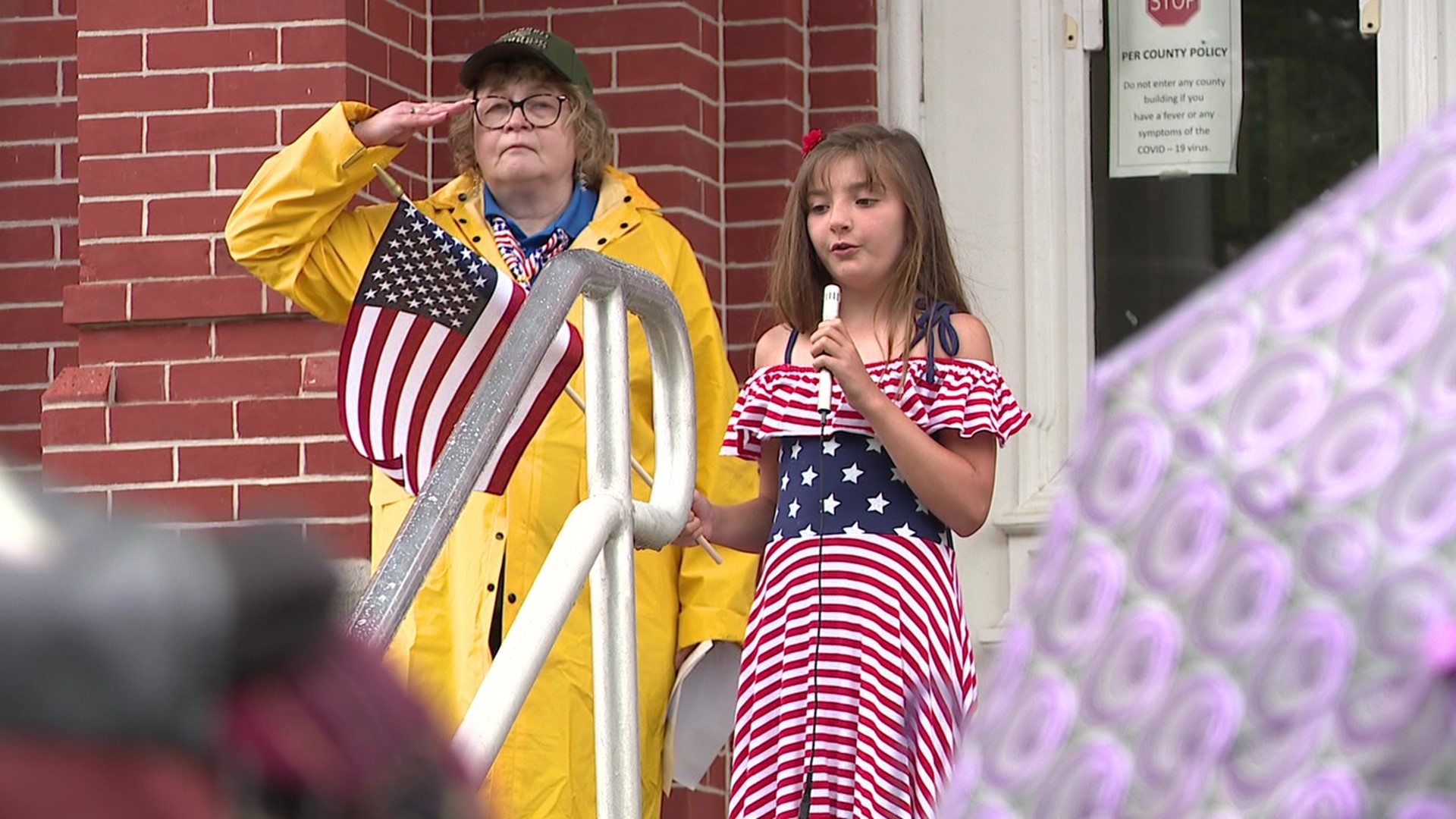 A small but impactful ceremony was held outside the Wayne County Courthouse in Honesdale to celebrate the day and honor those who serve.