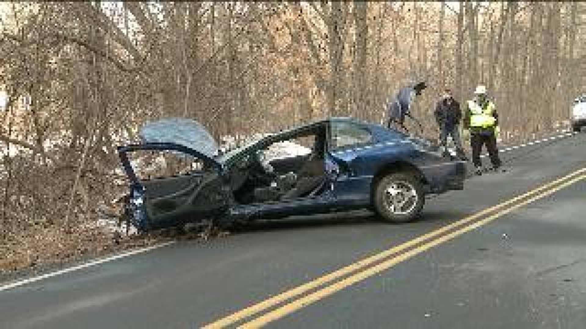 Car Went Over Embankment In Lackawanna County