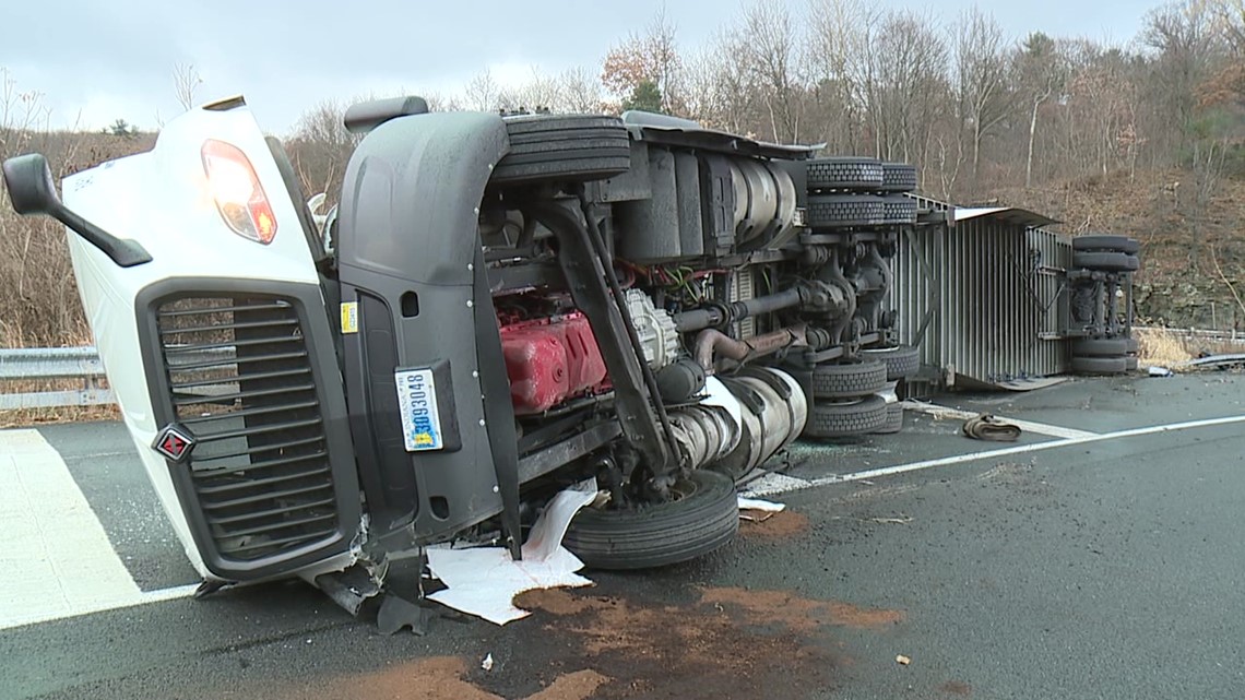 Crash on Interstate 81 ramp in Scranton