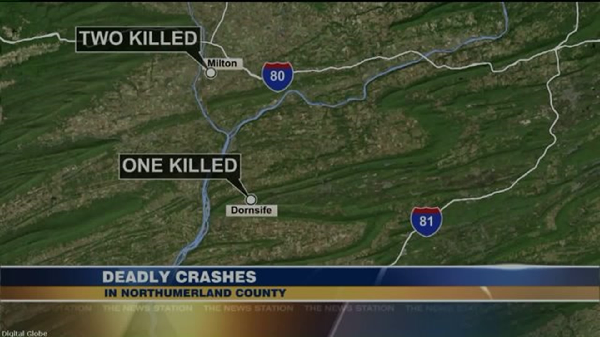 Three Dead After Two Early Morning Crashes in Northumberland County