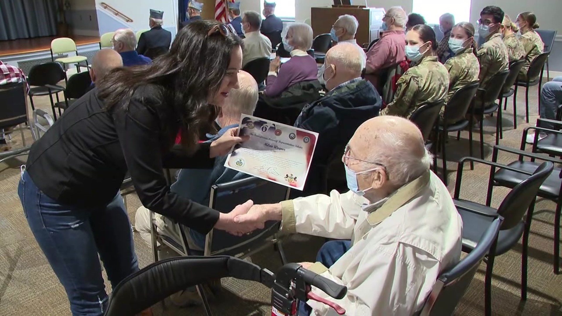 Newswatch 16's Nikki Krize shares how a senior living community near Lewisburg paid tribute to its veterans in a special ceremony.