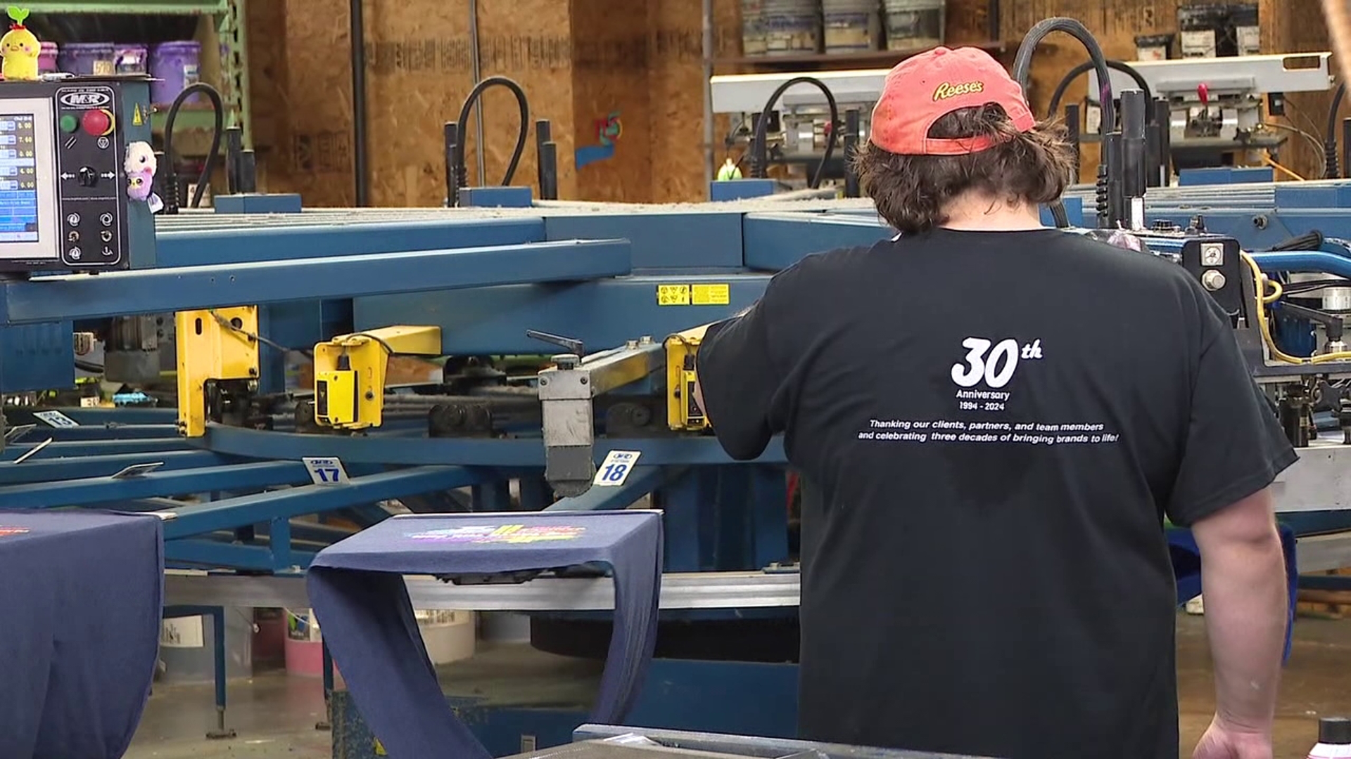A screen printing business in Scranton is celebrating a big anniversary on Thursday.