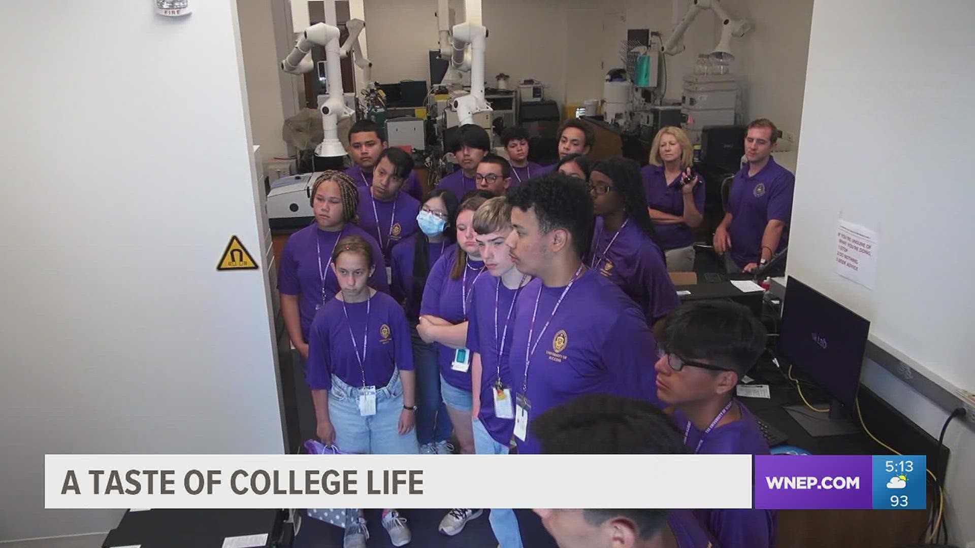 The University of Scranton is helping to break down barriers for high school students preparing to be the first in their families to go to college.