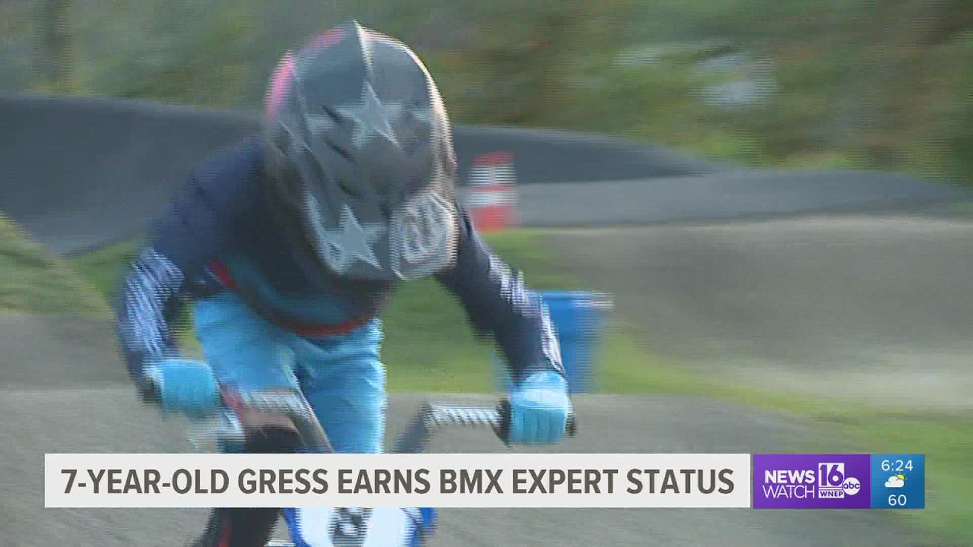 7-Year-Old James Gress Earns BMX Expert Status