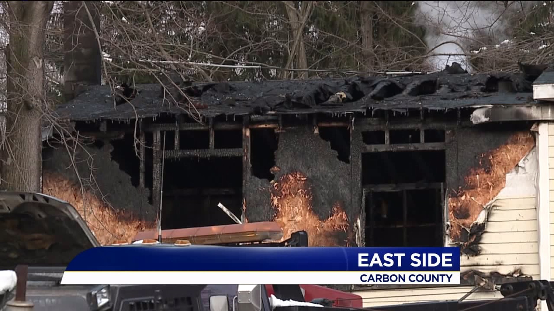 Fire Rips Through Home in Carbon County