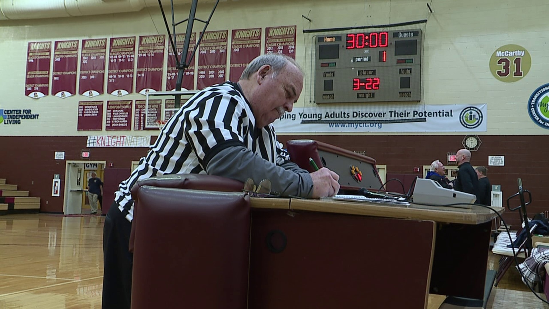 For the last 50 years, Mike Nycz came to know thousands of athletes as the statistics keeper at Scranton High School.