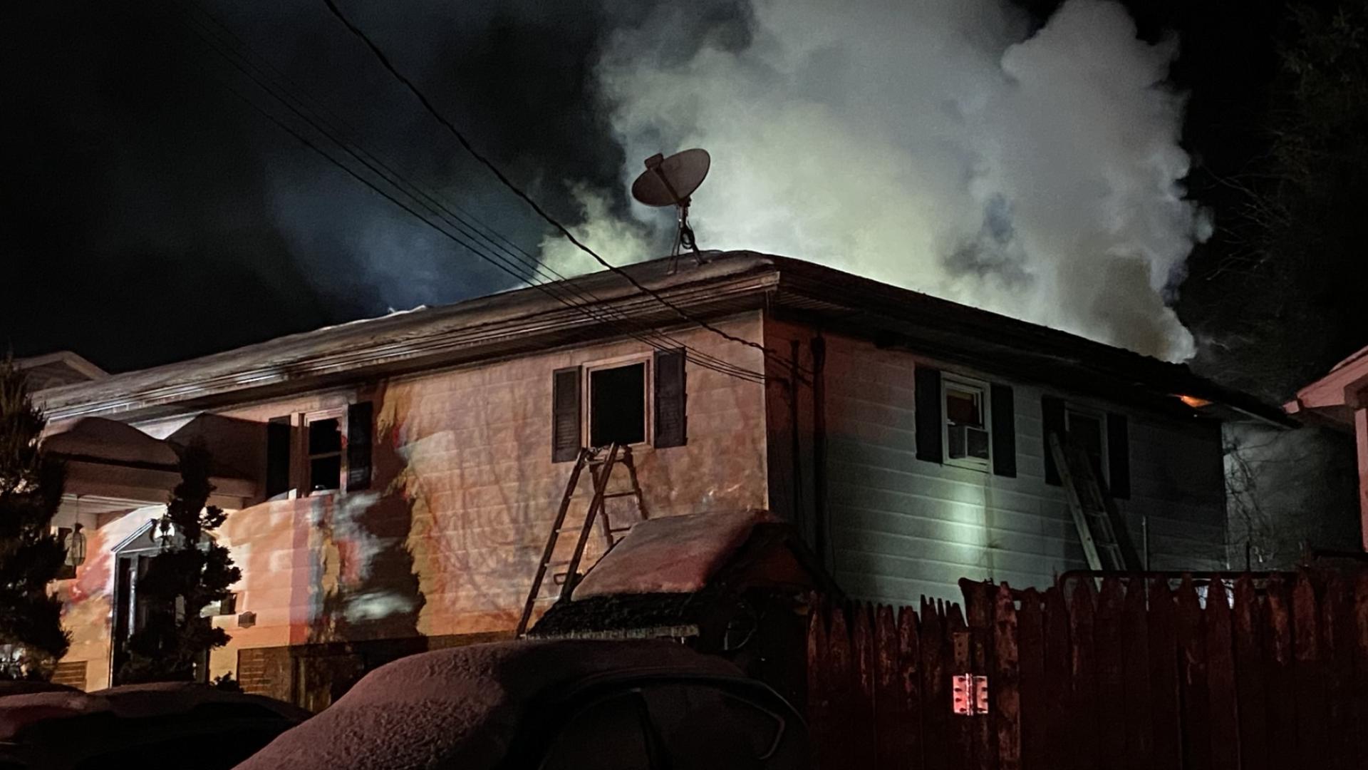 Roof collapses while crews battle house fire in Plains | wnep.com