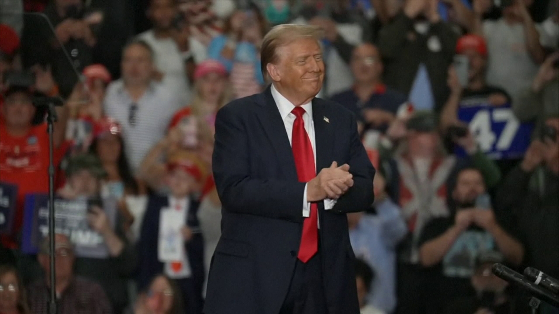 Trump delivered a speech early Wednesday as he nears victory in the 2024 presidential election.