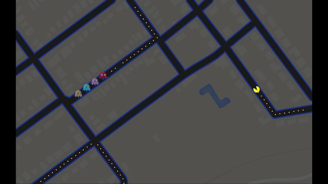 Vamos jogar Pac-Man no Google Maps?, Jogo
