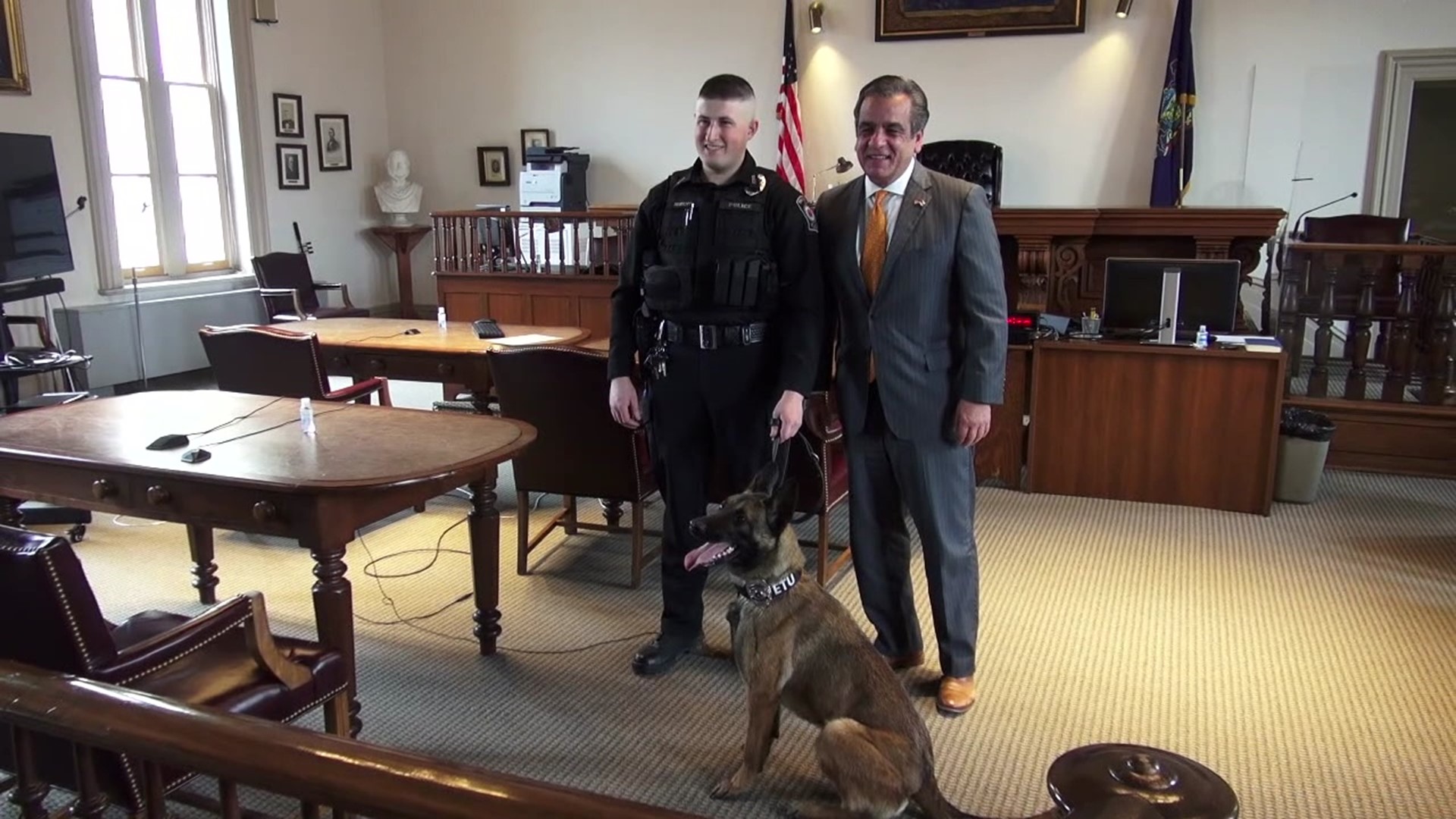 The township received a state grant to fully fund the new K-9 officer.