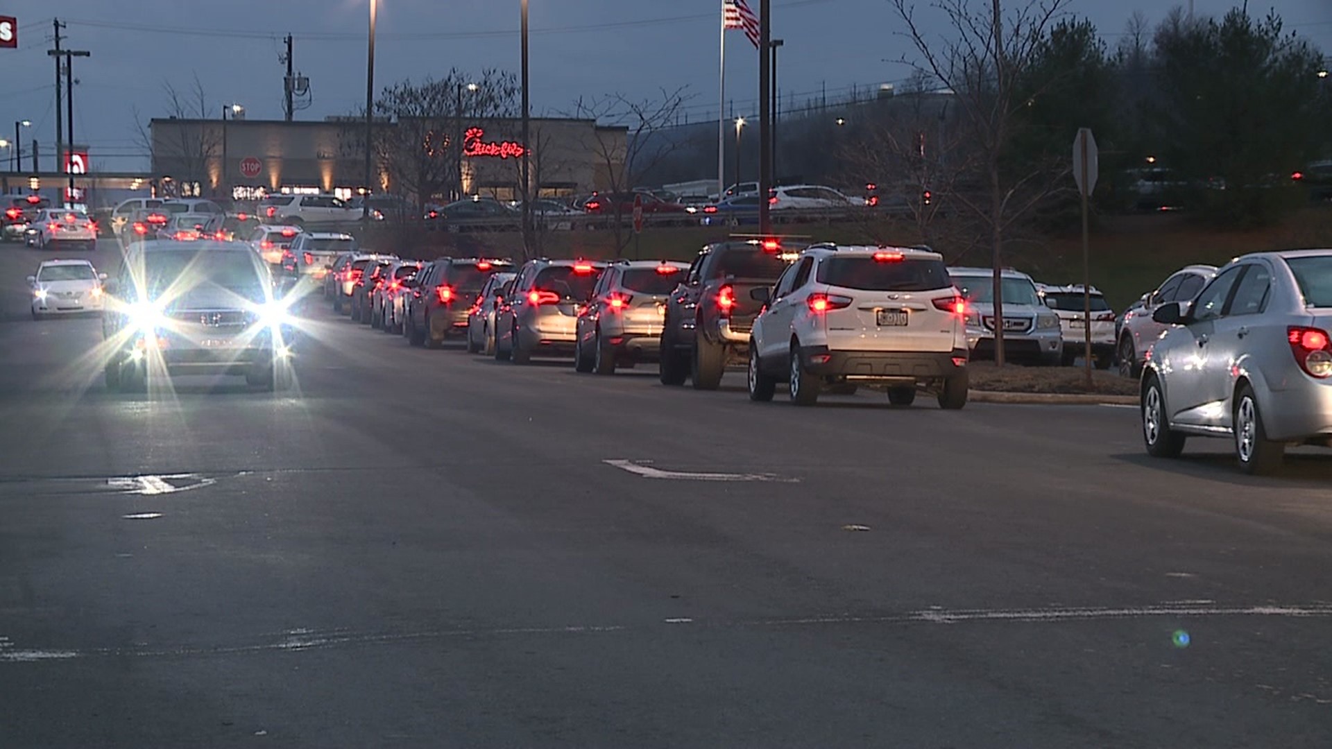Tensions flared as traffic backed up in both directions on Commerce Boulevard.