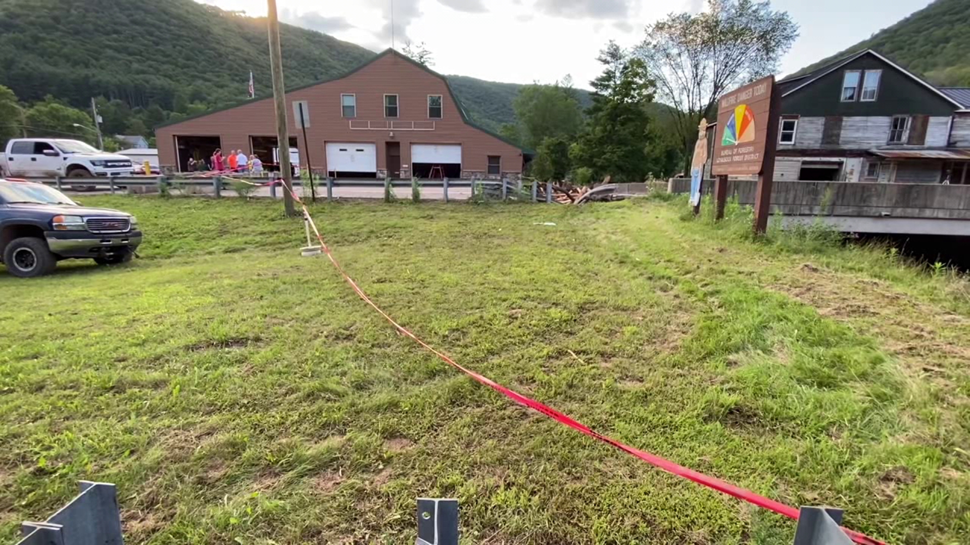 Flooding has damaged roads and many homes and businesses in Trout Run.