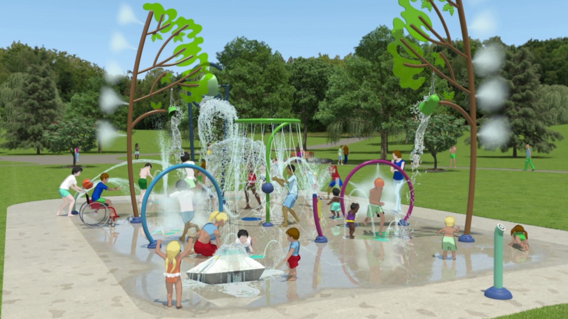 A Lackawanna County park will soon have an updated place for people to cool off when summer comes.